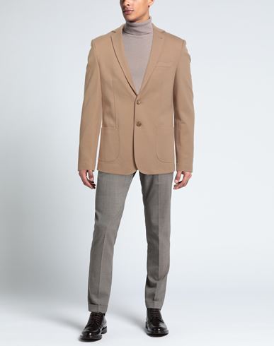 Man Blazer Camel Size 38 Viscose, Polyamide, Elastane