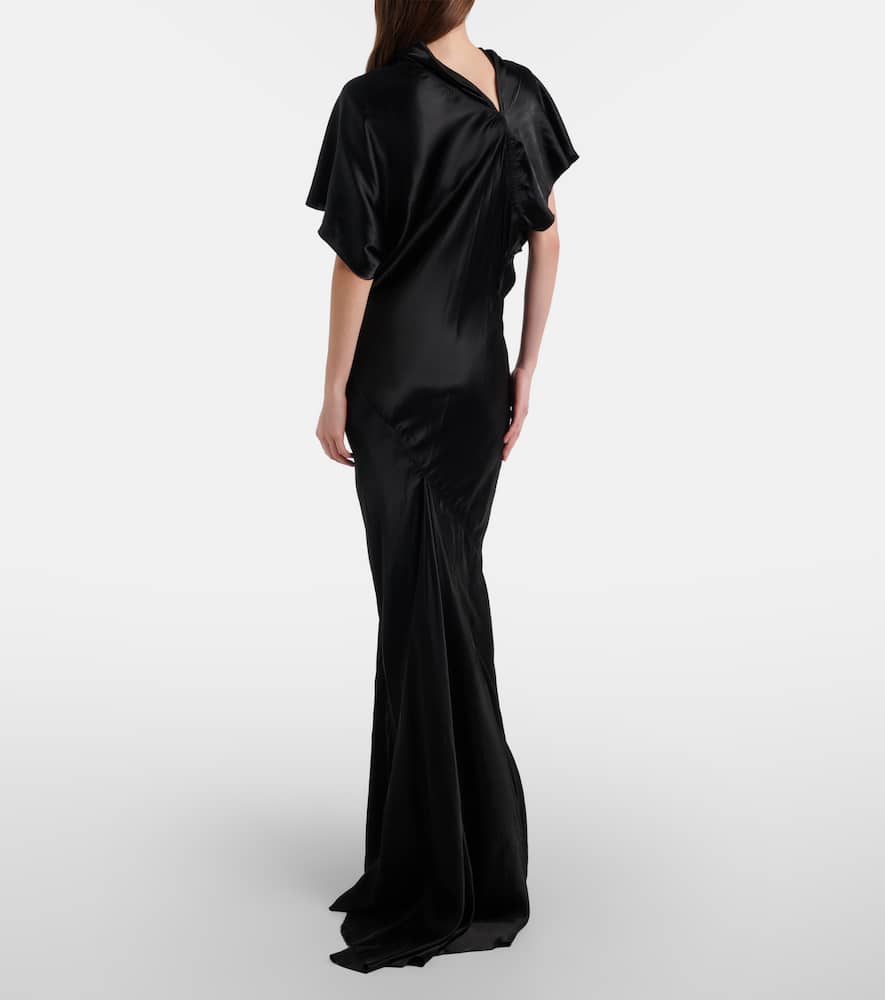 Seb draped satin gown
