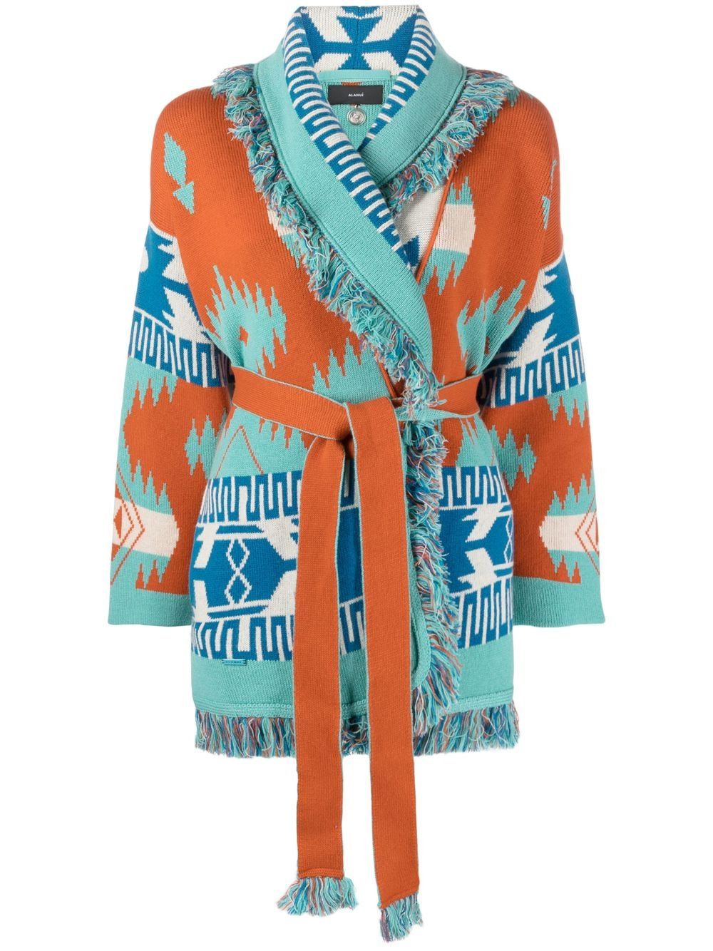 Tiger Lily Icon jacquard cardigan - Blue