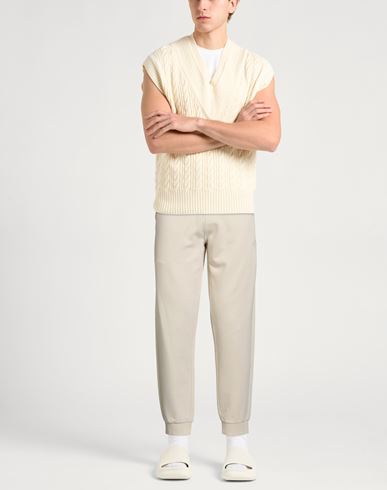 Man Pants Ivory Size XL Cotton