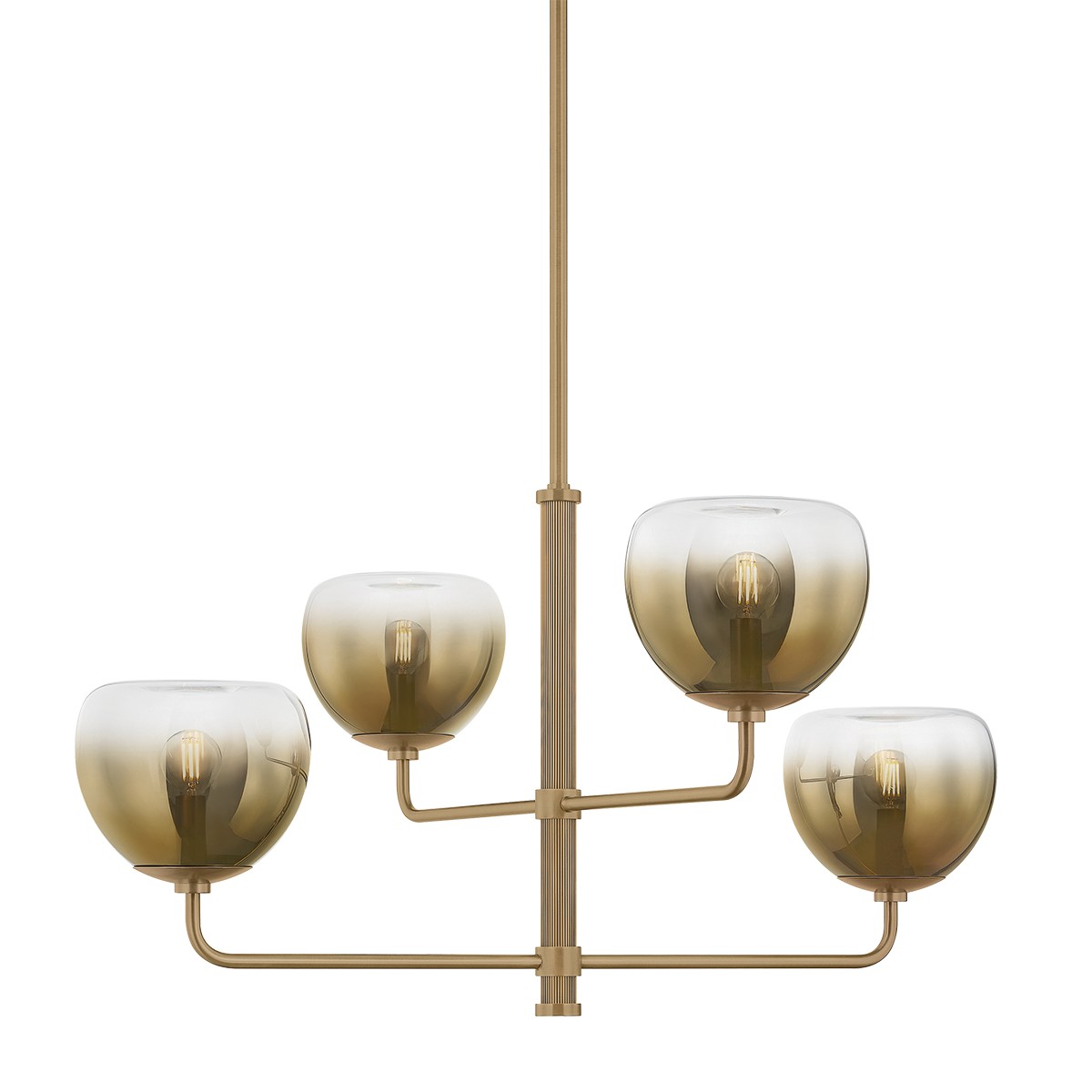 Patina Brass Chandelier from the August Collection