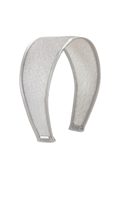 LELET NY Odessa Headband in Metallic Silver