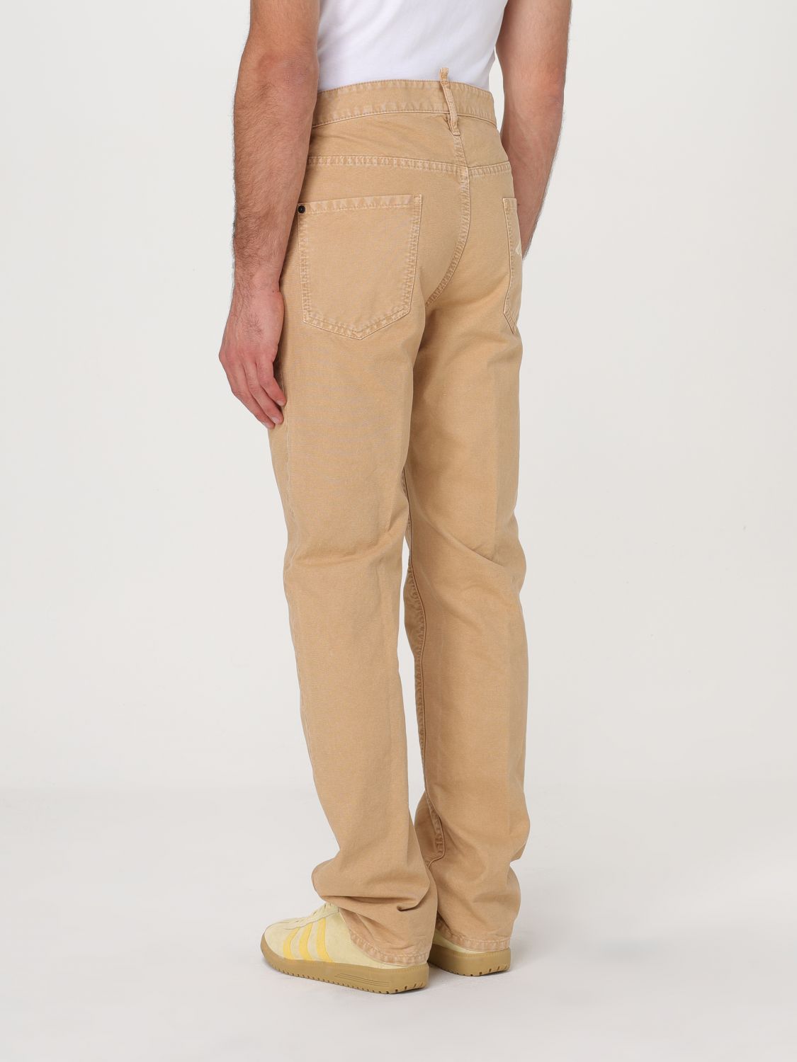 Logo-print straight-leg trousers - Neutrals