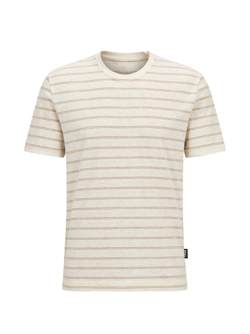 Beige Striped T-Shirt