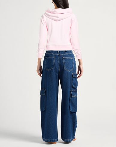 Woman Sweatshirt Light pink Size L Polyester, Elastane