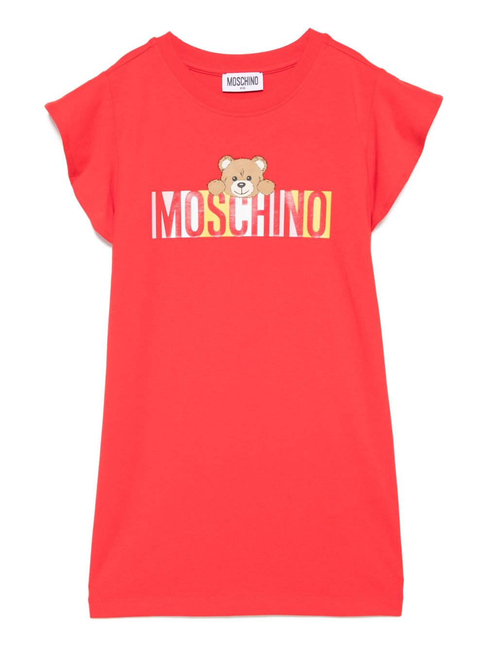 Moschino Kids logo-print dress - Red
