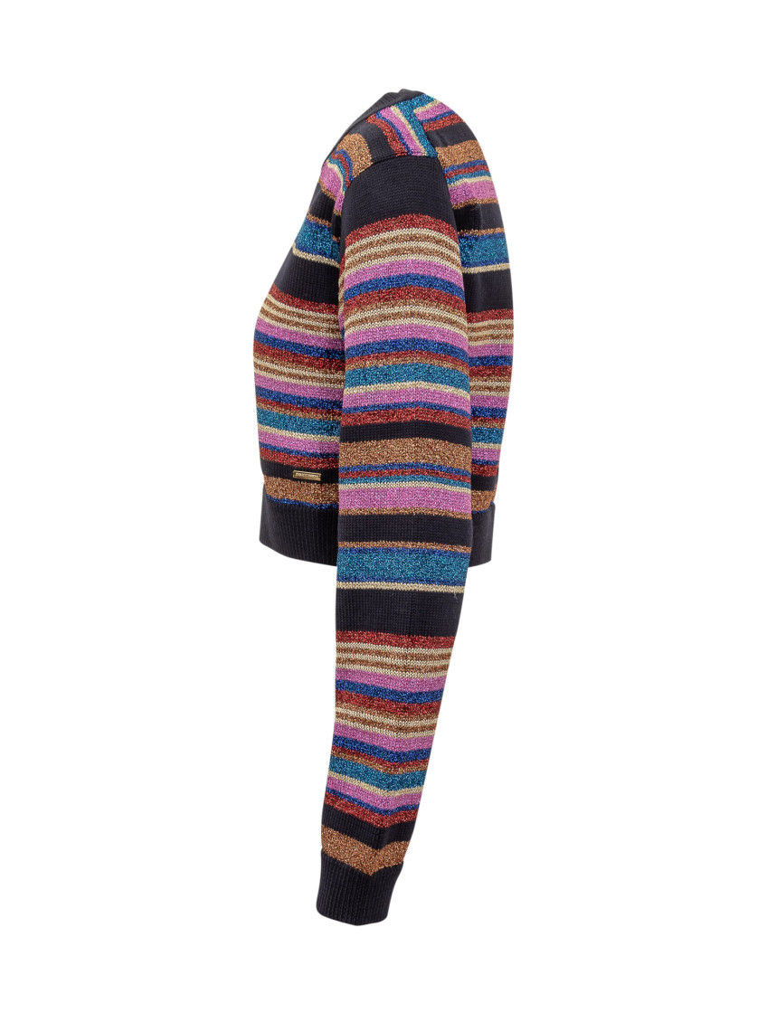 Multicolor Striped Cardigan