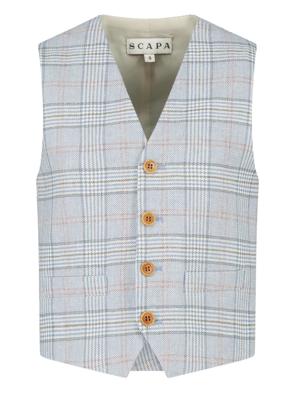 Scapa checked waistcoat - Blue