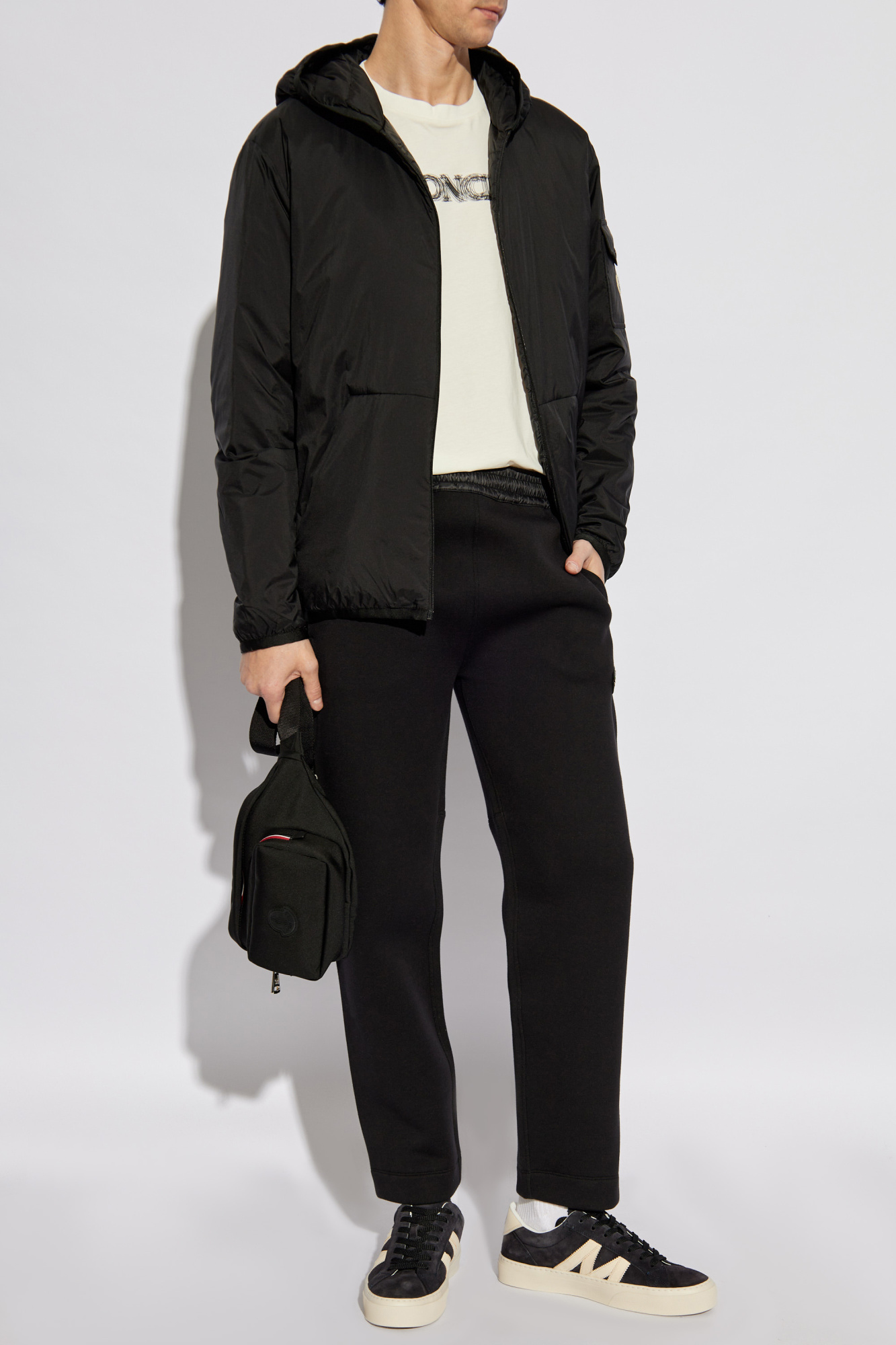 Sweatpants With Logo Patch, Men's, Black