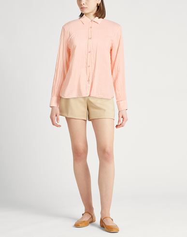 Woman Shirt Salmon pink Size XS Cotton, Silk