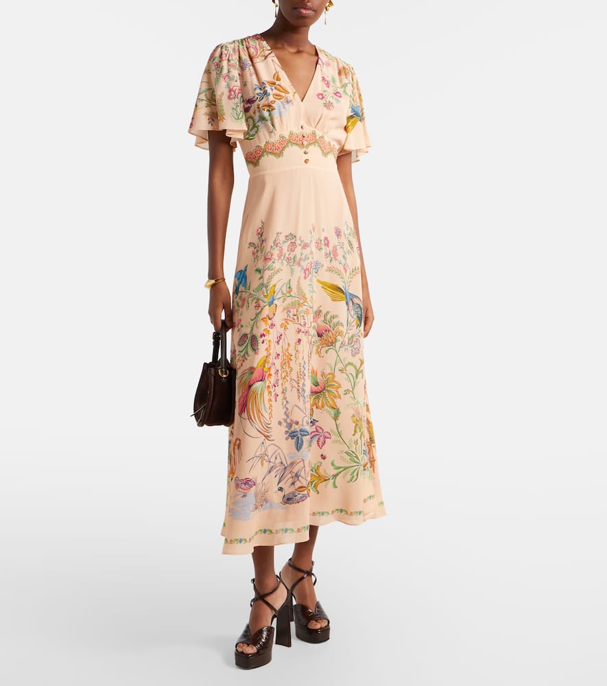 Printed midi dress
