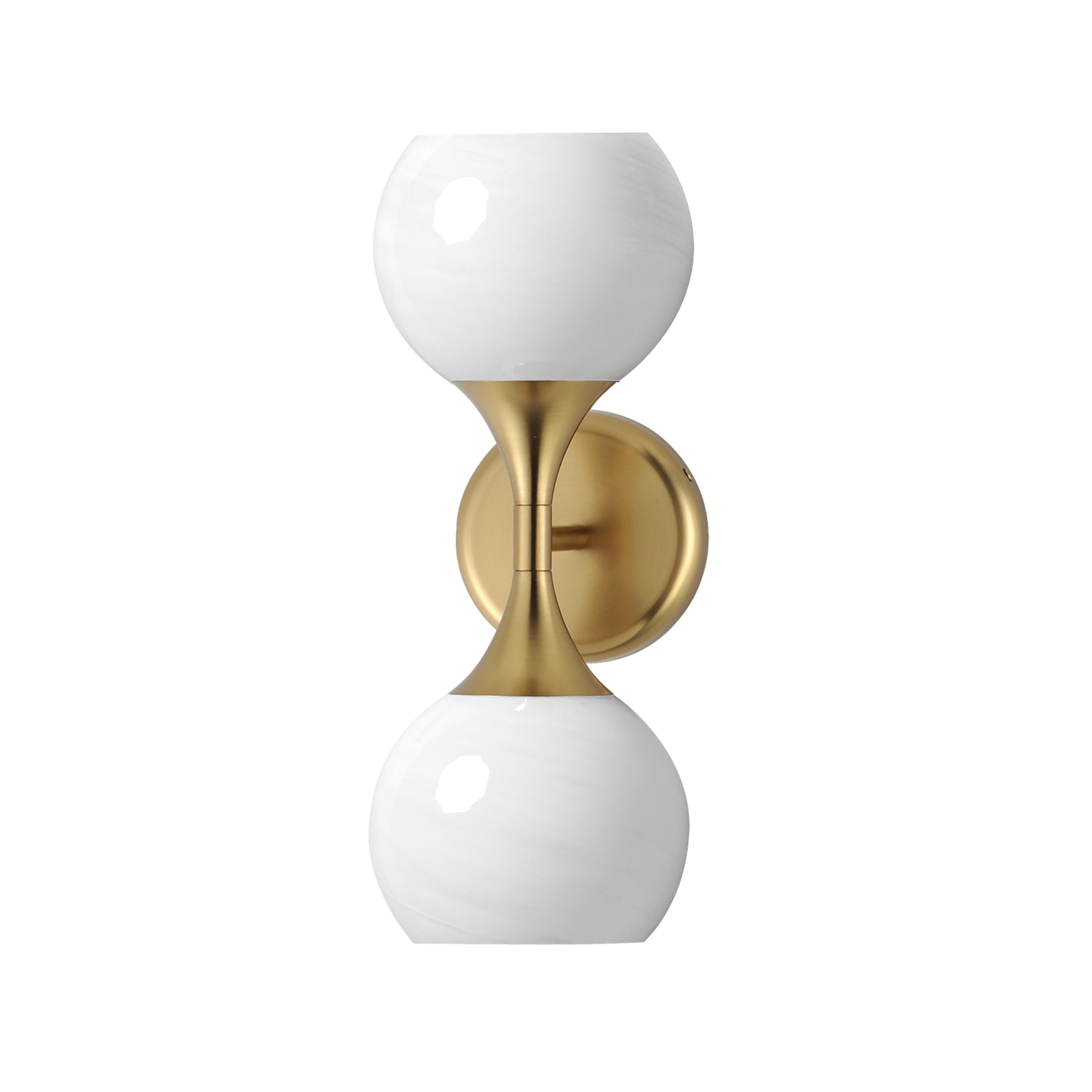 Natural Aged Brass Wall Sconce from the Neve Collection