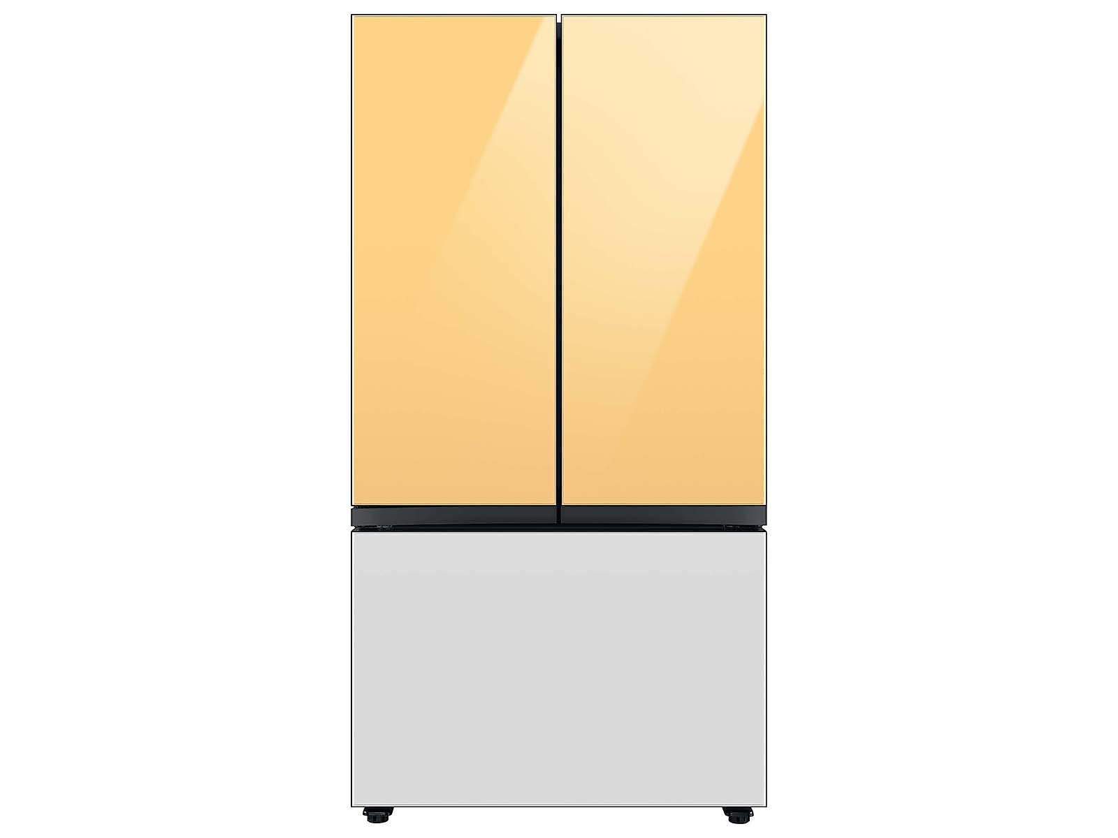 Bespoke 3-Door French Door Refrigerator Panel in White Glass - Bottom Panel(RA-F36DB312/AA)