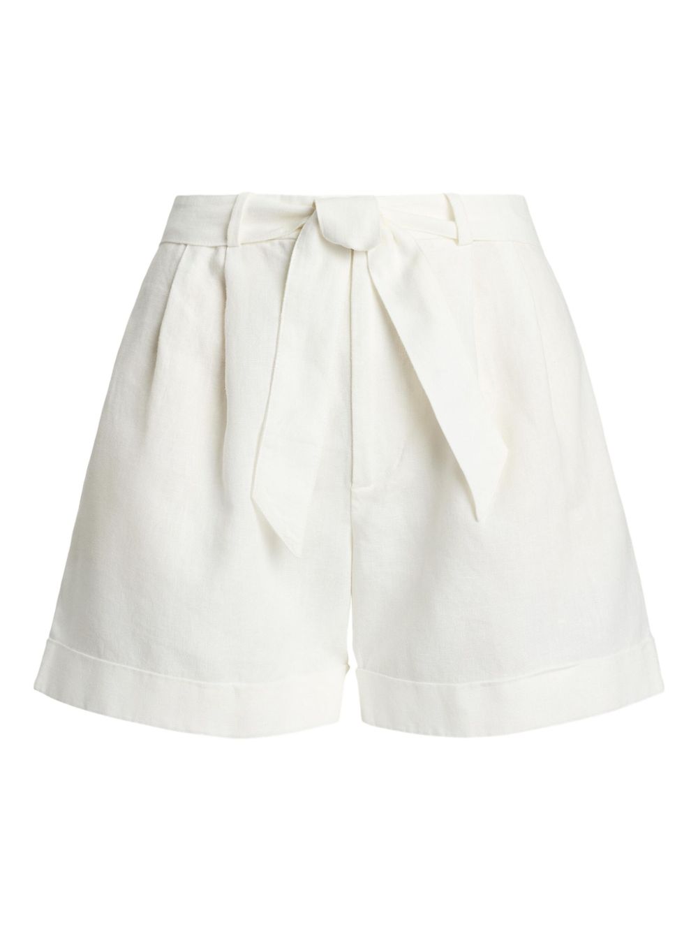 Linen shorts - White