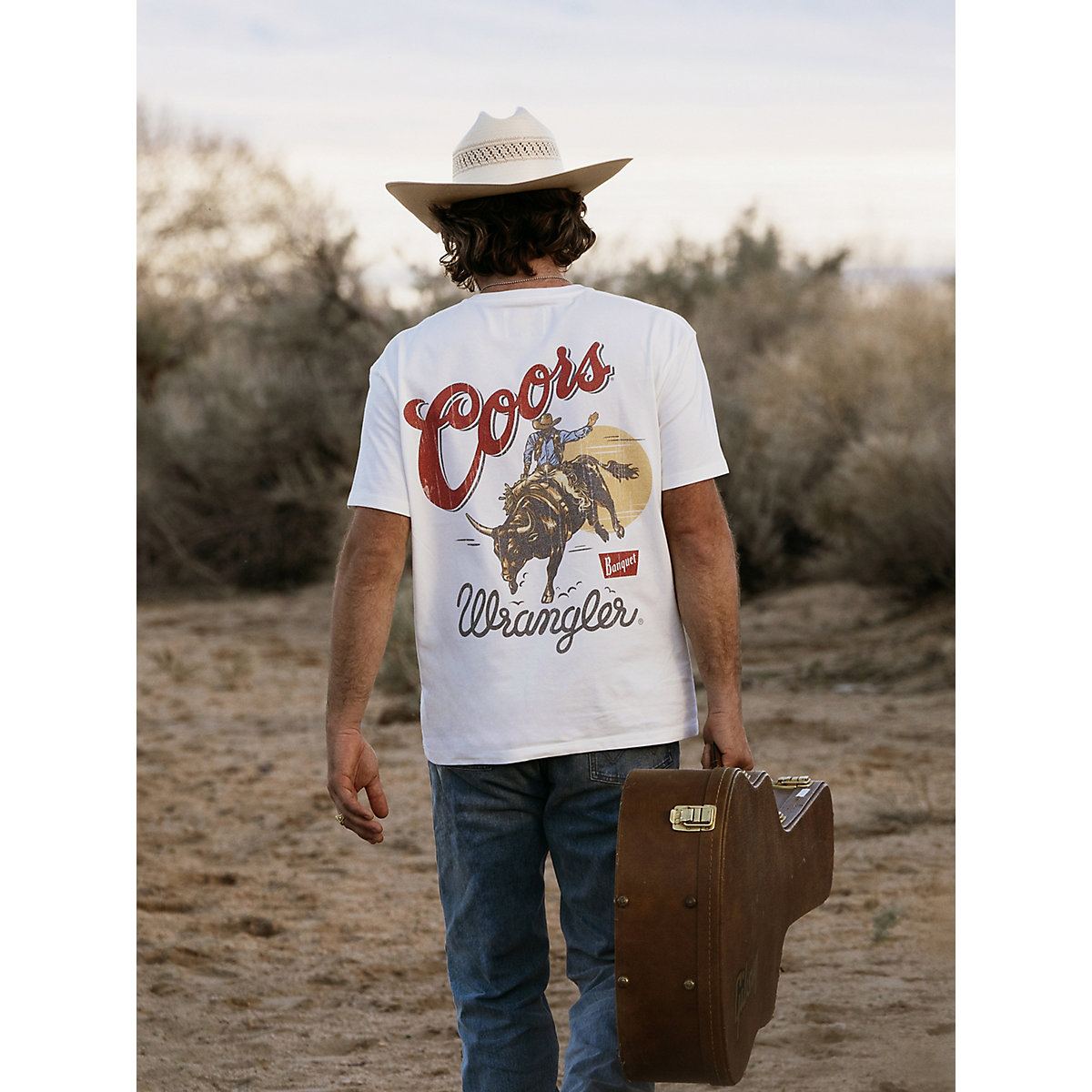 X Coors Faded T-Shirt in Marshmallow