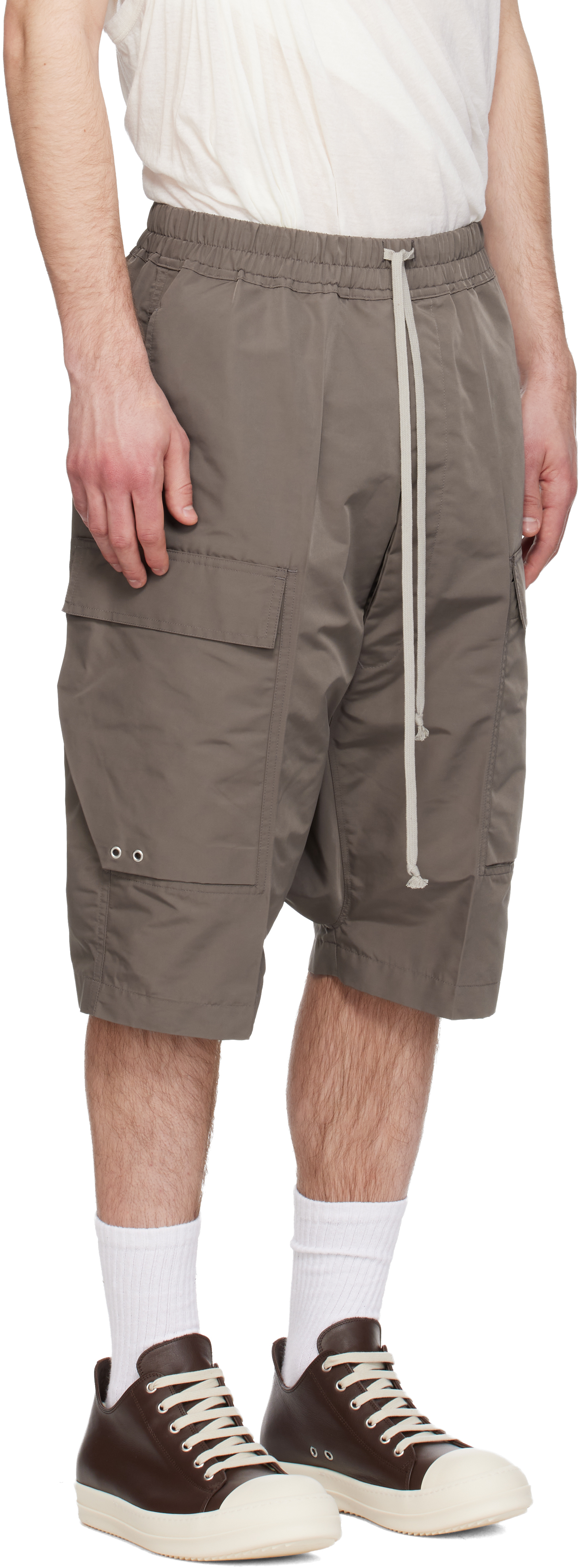 Gray Temple Pods Cargo Shorts
