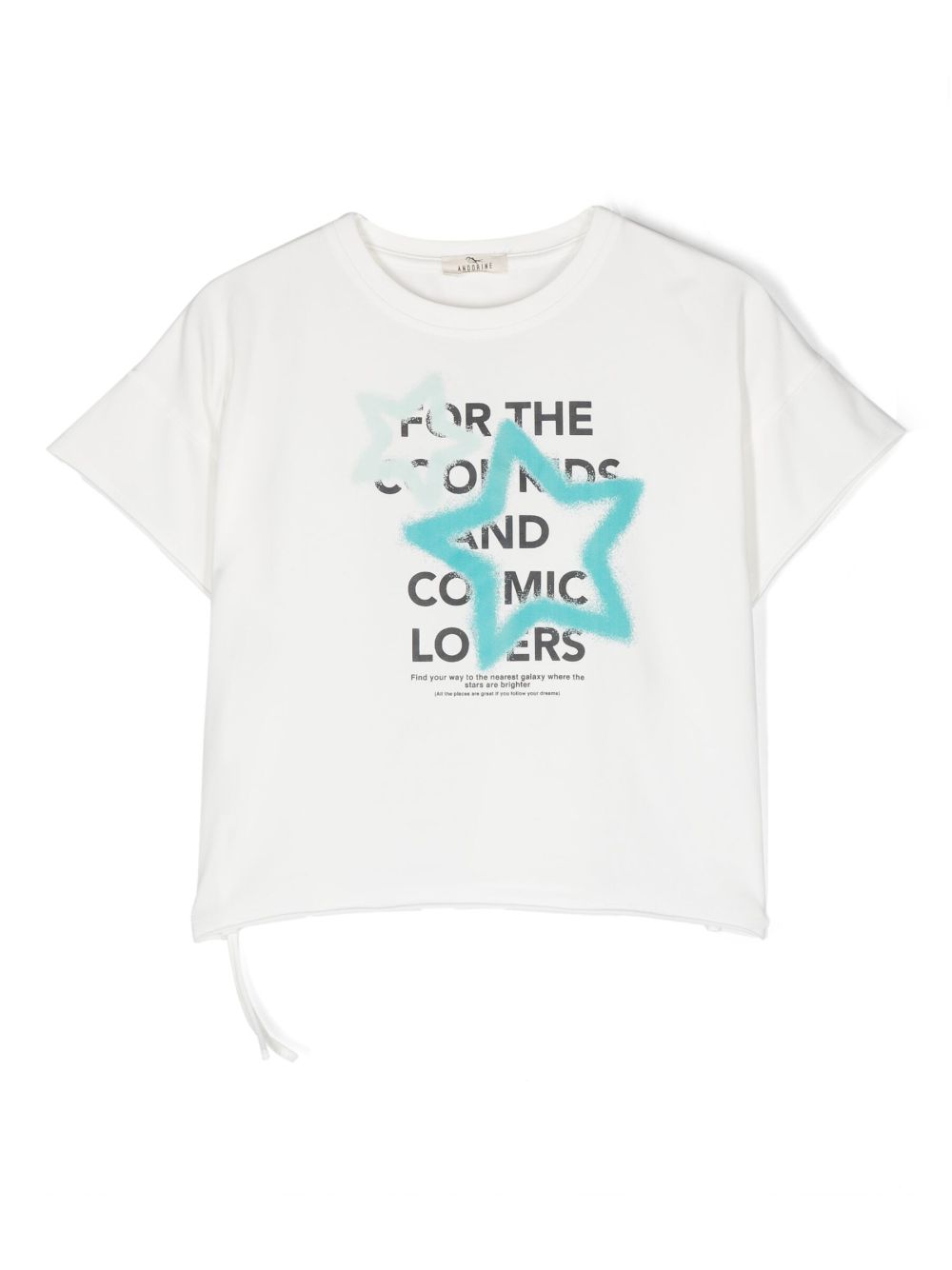 Slogan-print jersey T-shirt - White