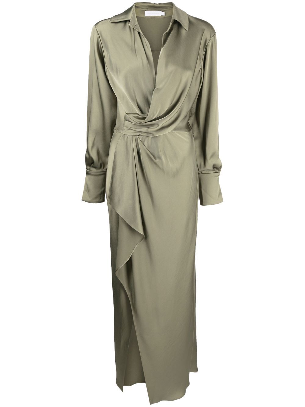 Talita draped midi dress - Green