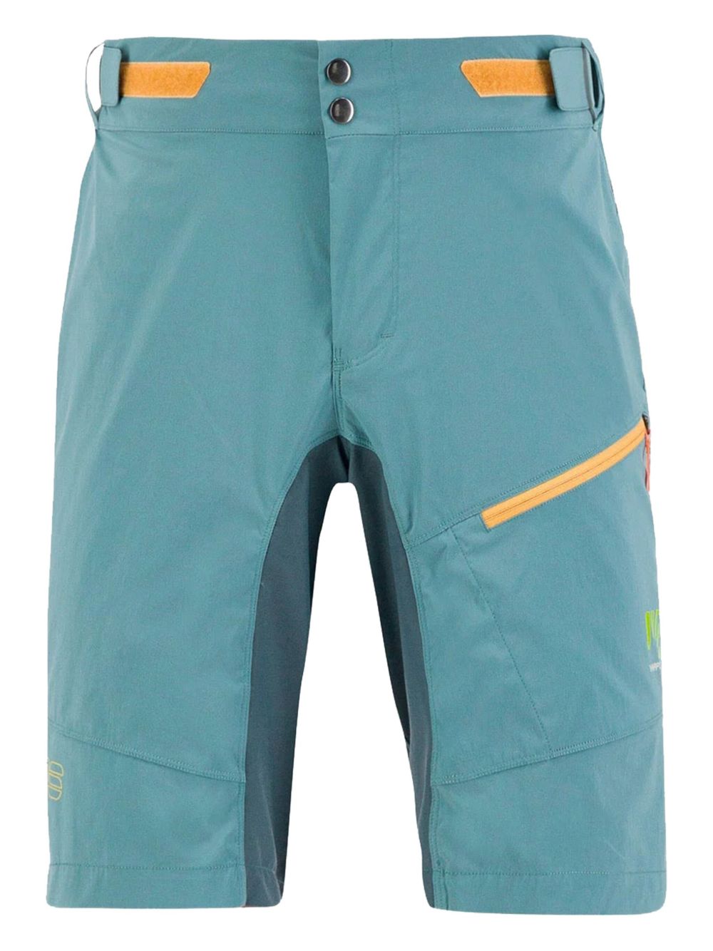 Val Viola panelled zip shorts - Blue