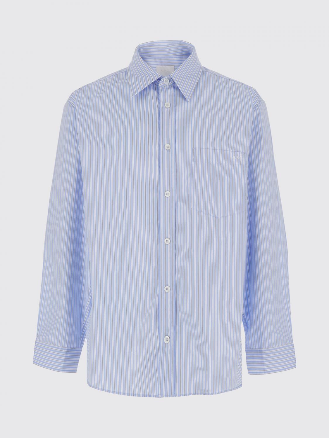 A. P.C. Shirt Men color Blue