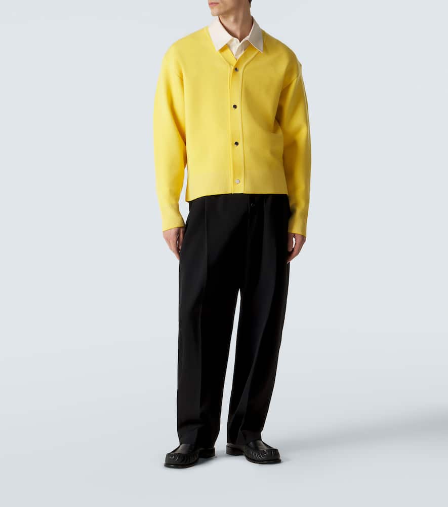 Doppio wool-blend cardigan