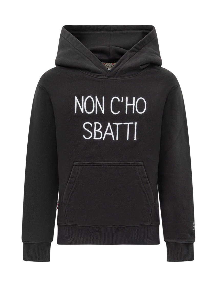 Kids Black Graphic Hoodie