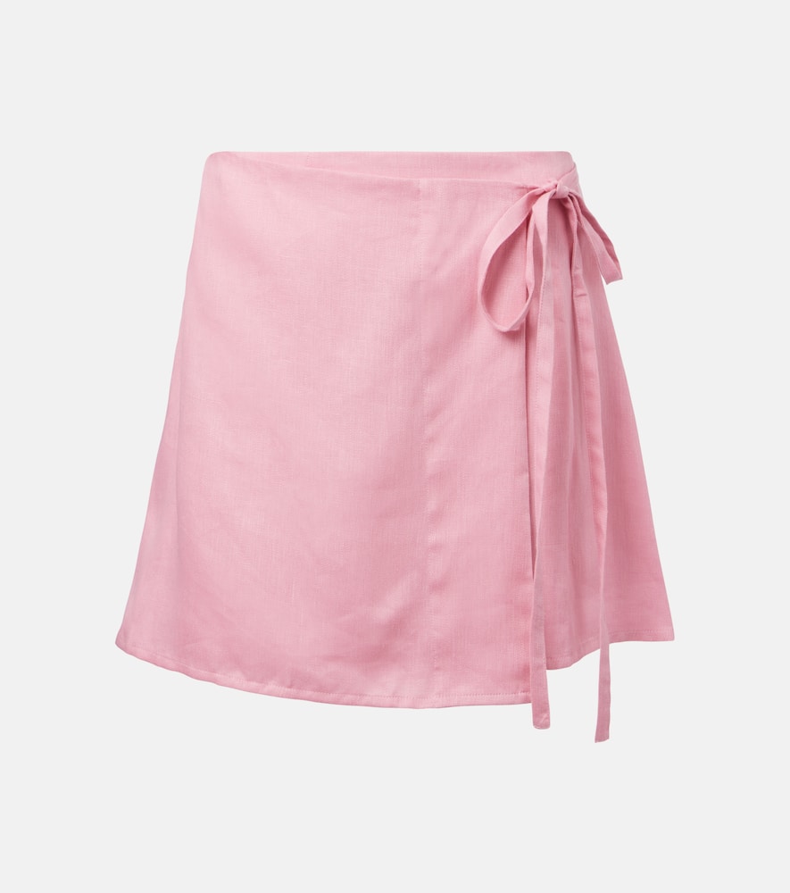 Positano linen miniskirt