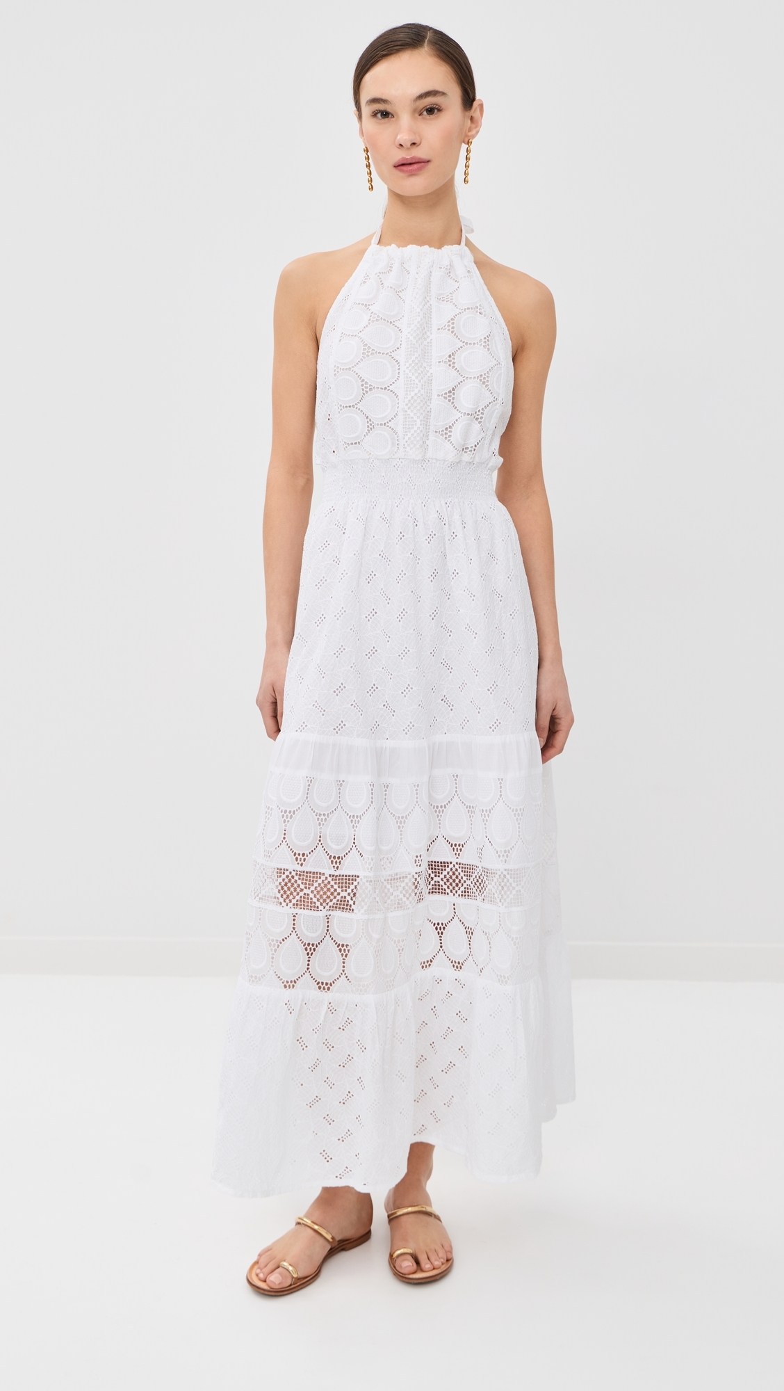 Porro Dress White