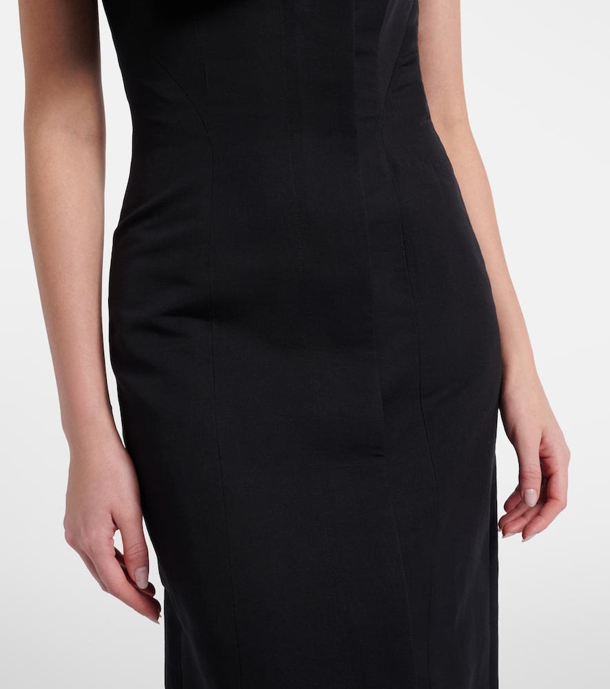 Skylar cotton and silk midi dress
