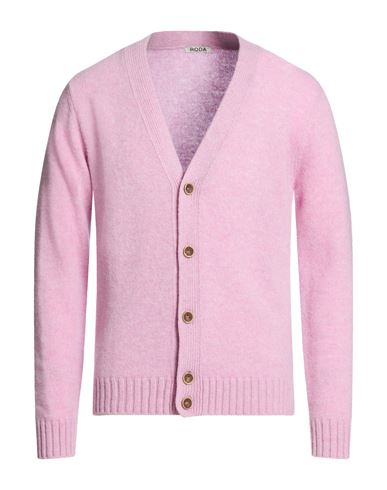 Man Cardigan Light pink Size XL Wool