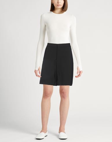 Woman Shorts & Bermuda Shorts Black Size S Wool, Elastane