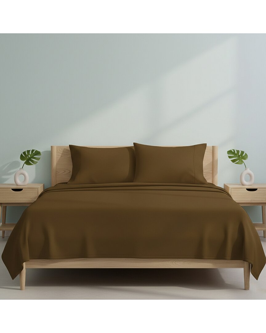 Bamboo Blend Bedsheets - Chocolate