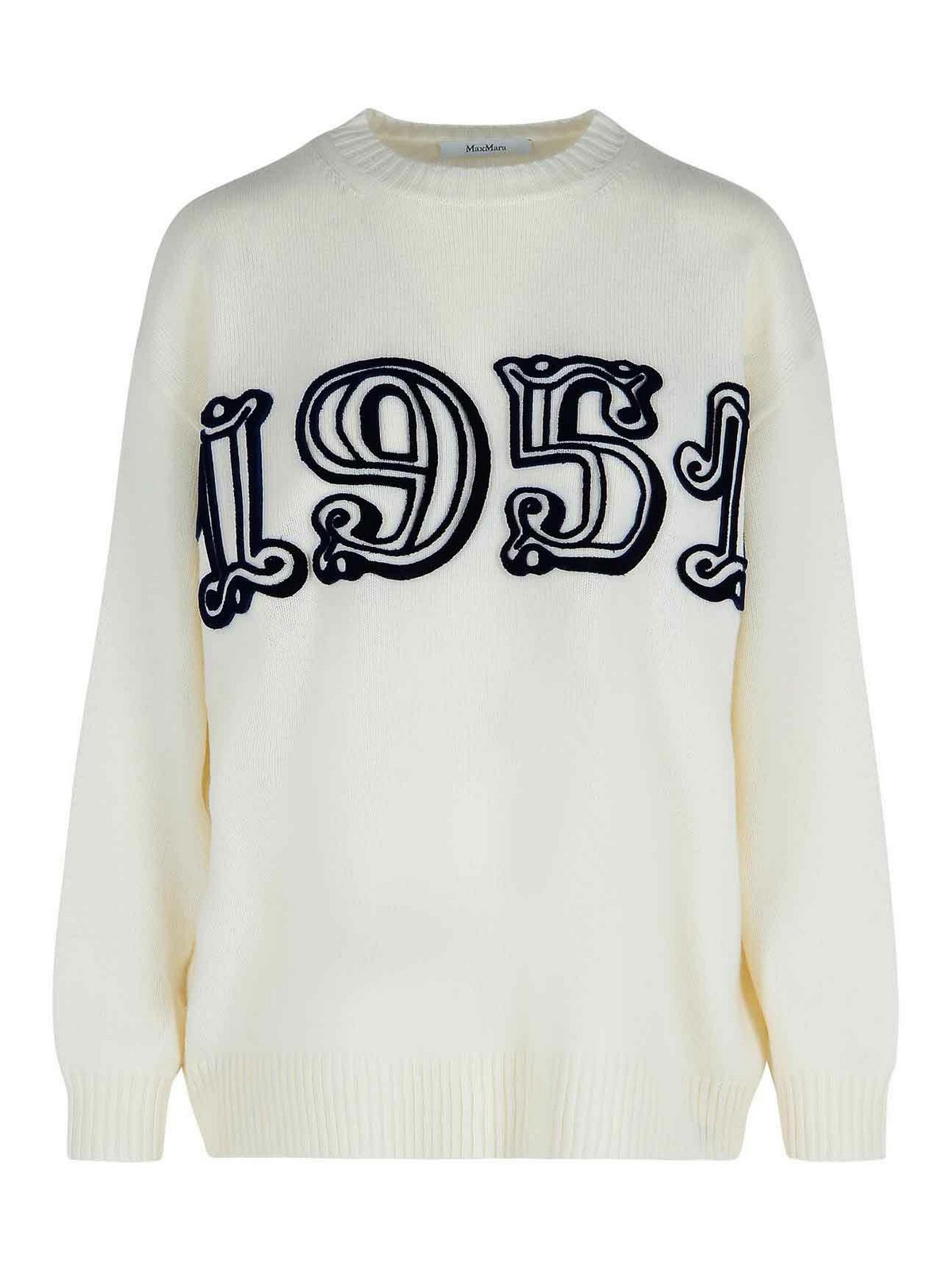 Off-White Wool And Cashmere Sweater