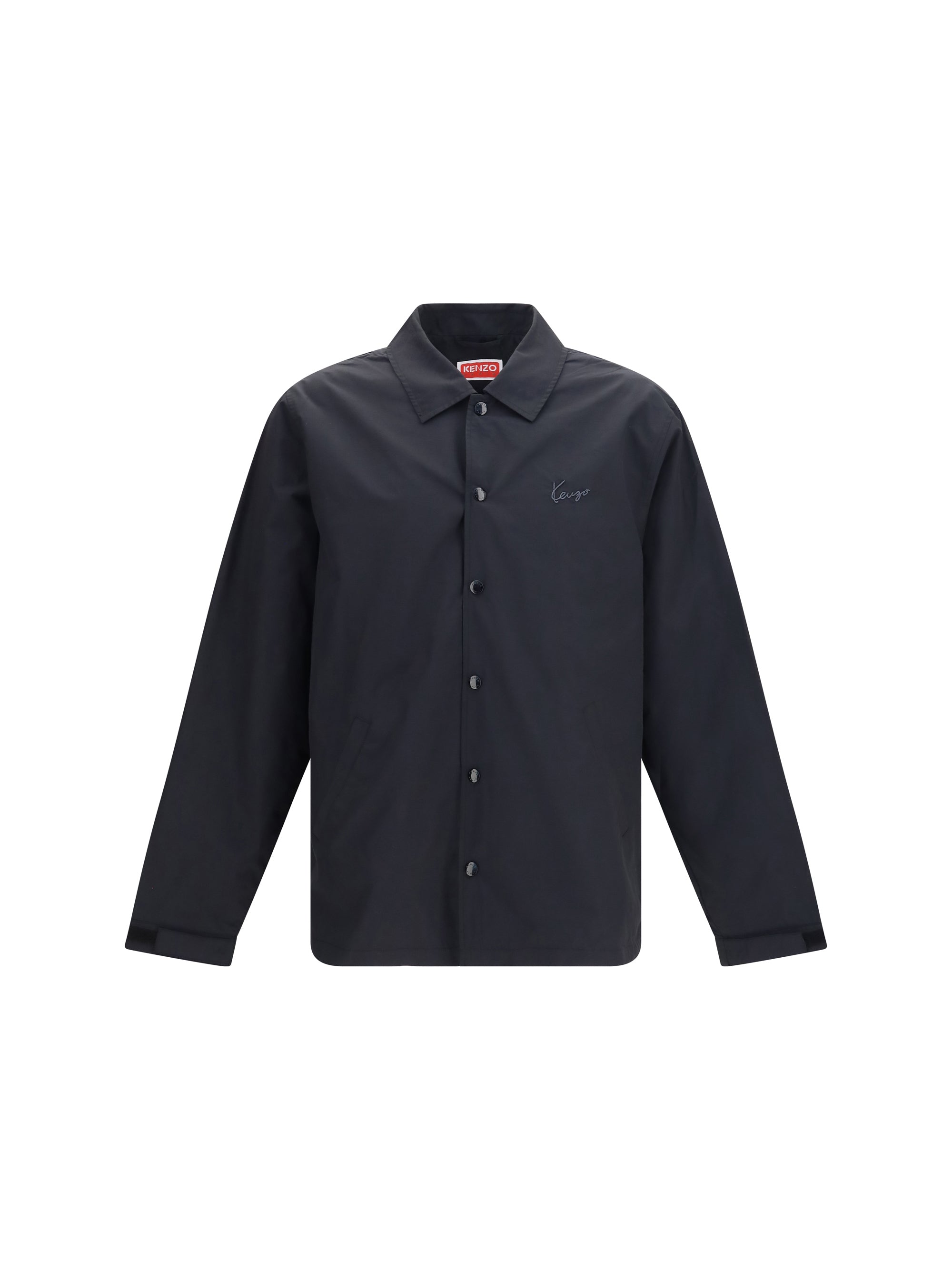 Lightweight Cotton and Nylon Jacket — Black