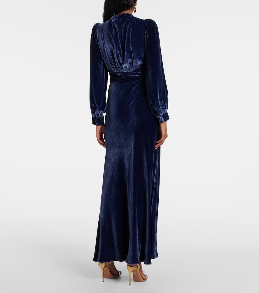 Emery velvet maxi dress