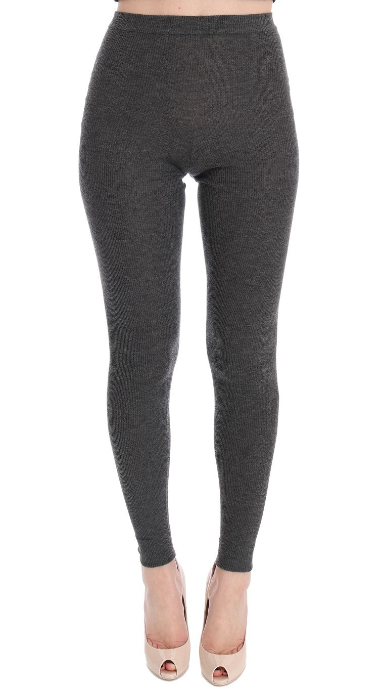 Cashmere Stretch Leggings — Gray