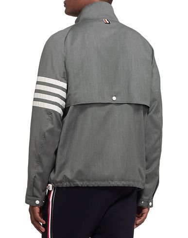 Thom Browne Man Jacket Grey Size 0 Wool, Polyester, Cotton