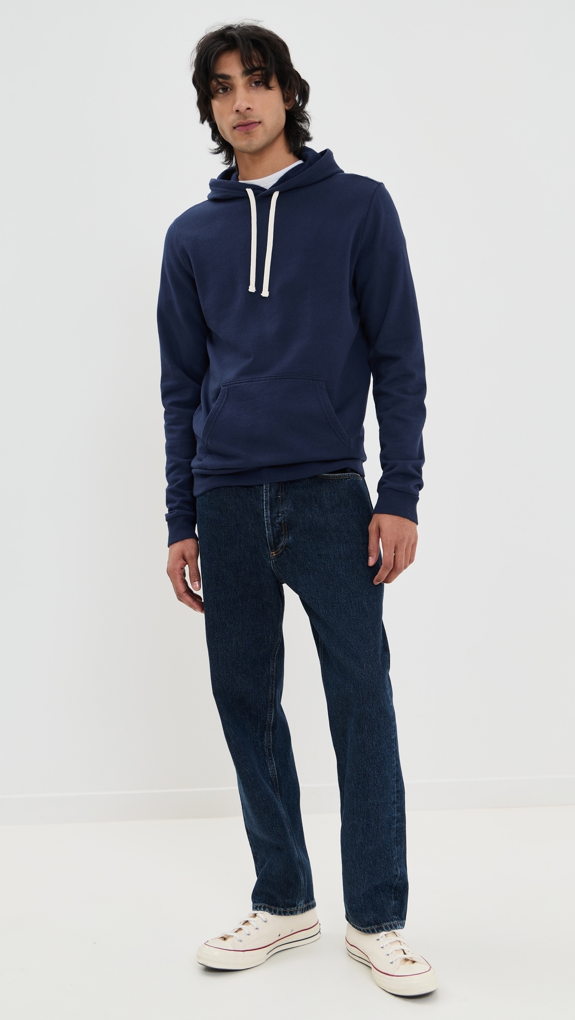 Marine Layer Pullover Hoodie True Navy