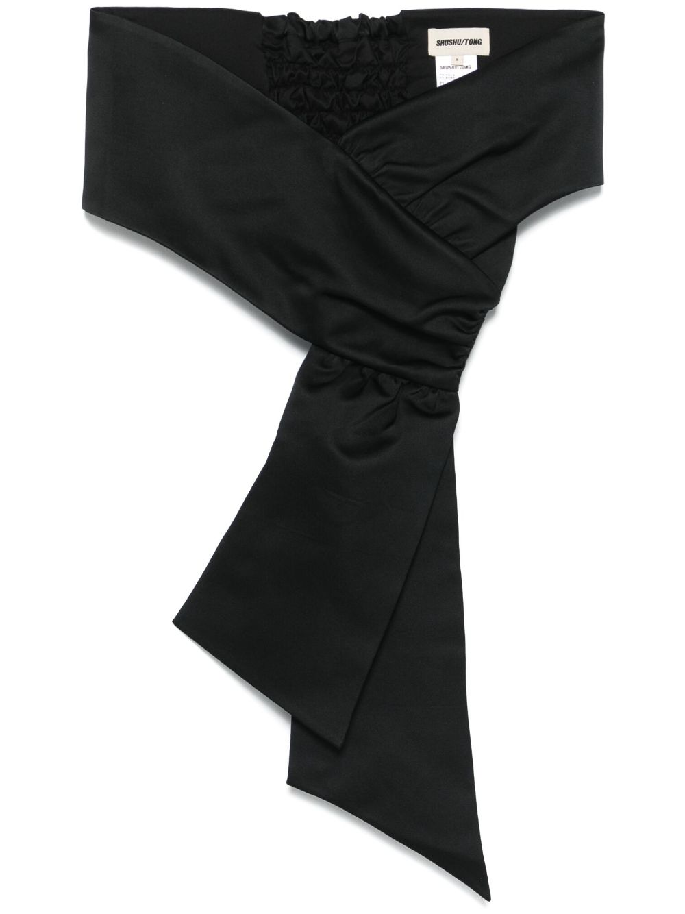 Off-shoulder crop top - Black