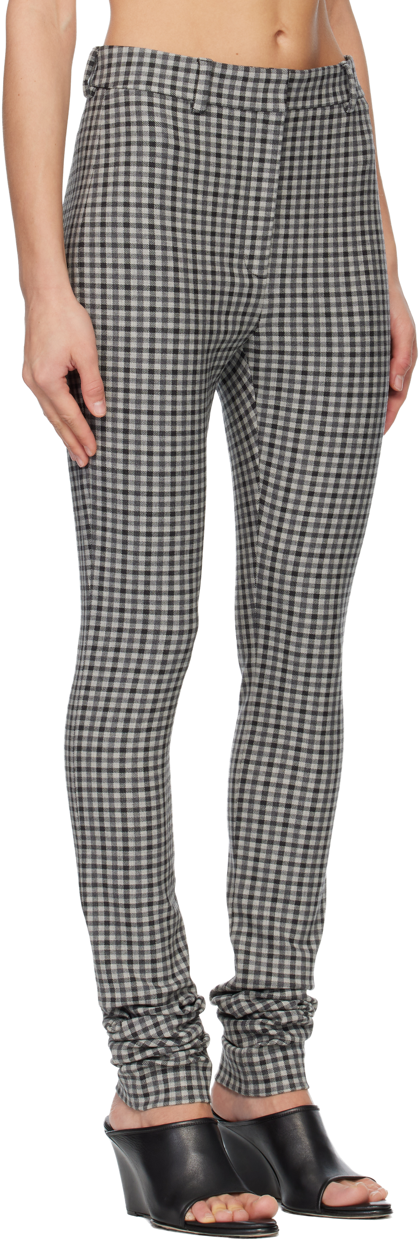 Gray Wool Leggings