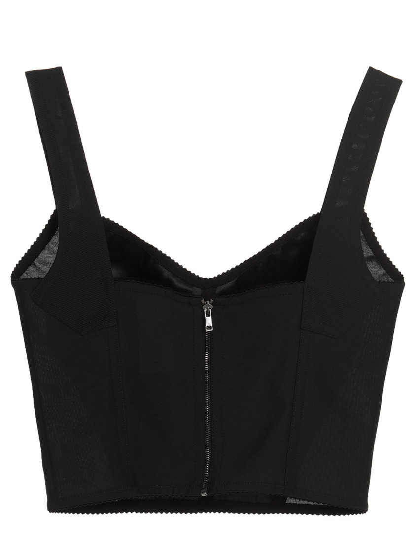 Floral lace bustier top