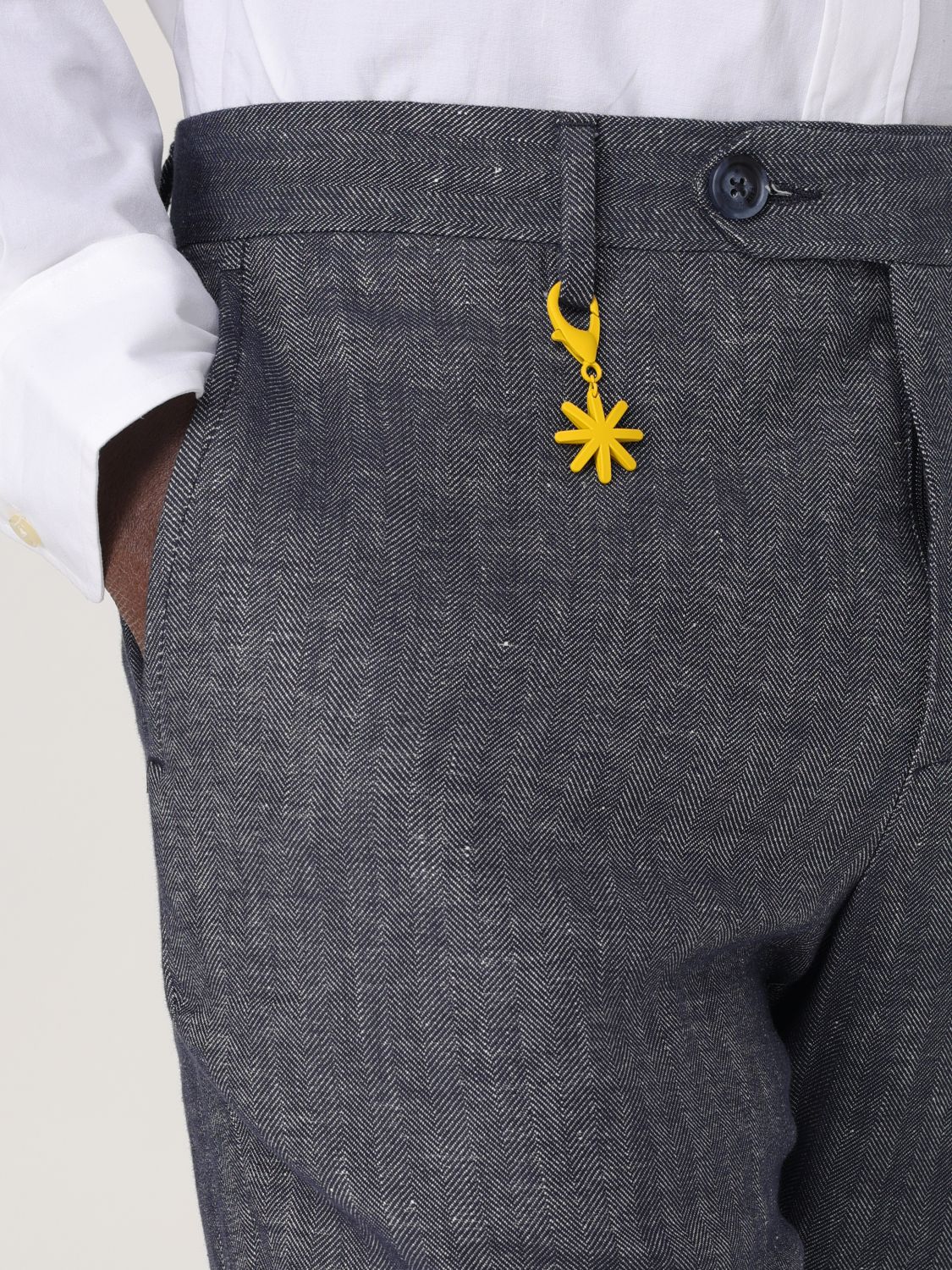 Pants Men color Blue
