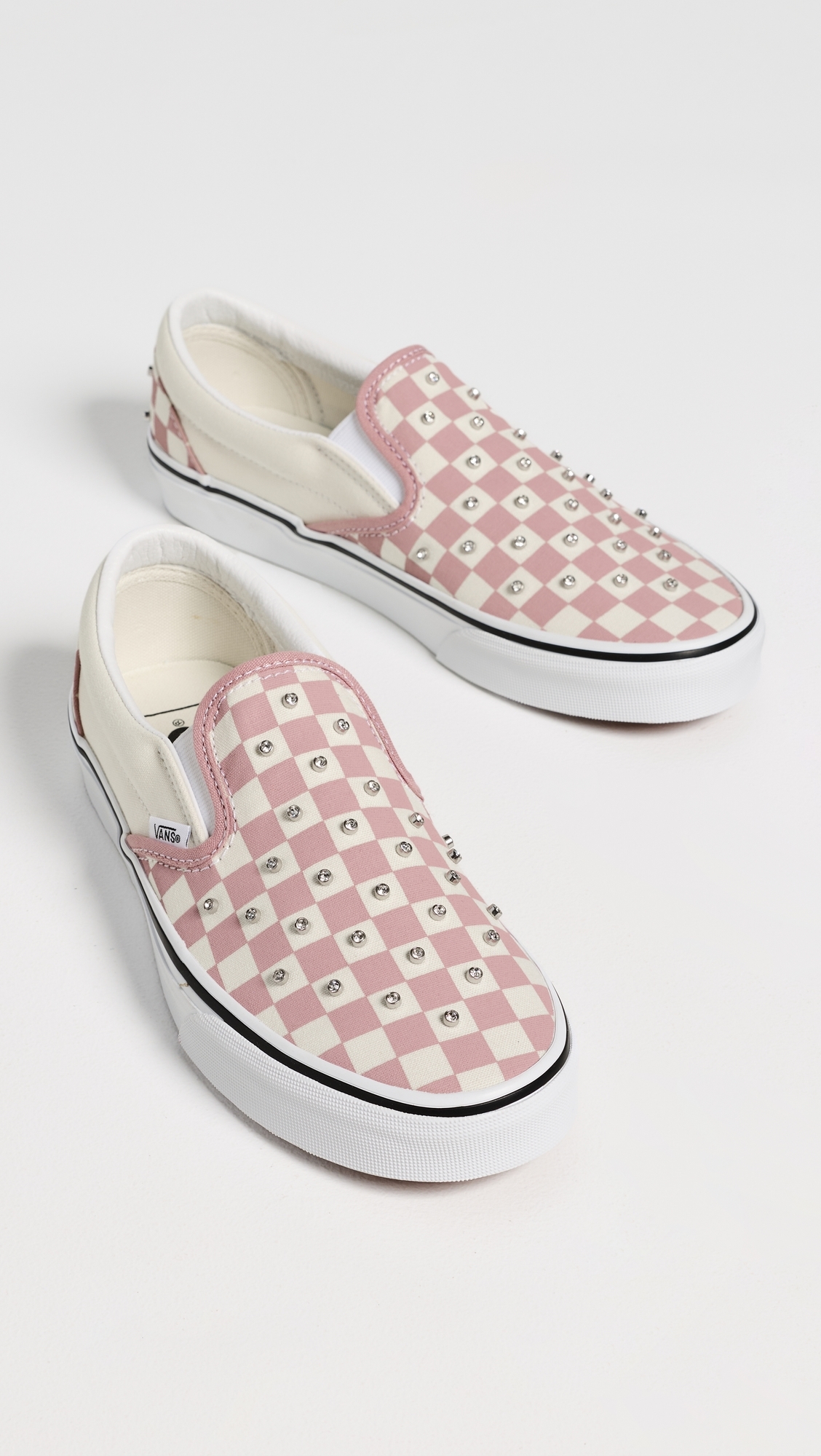 Classic Slip On Shoes Rhinestone Misty Mauve W