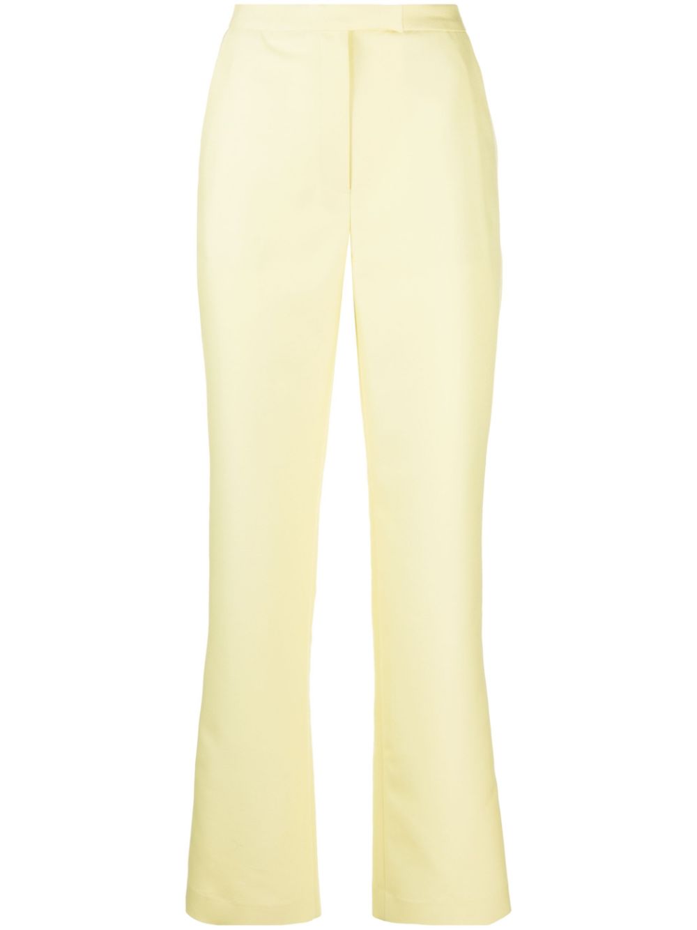 High-waisted wool pants - Yellow