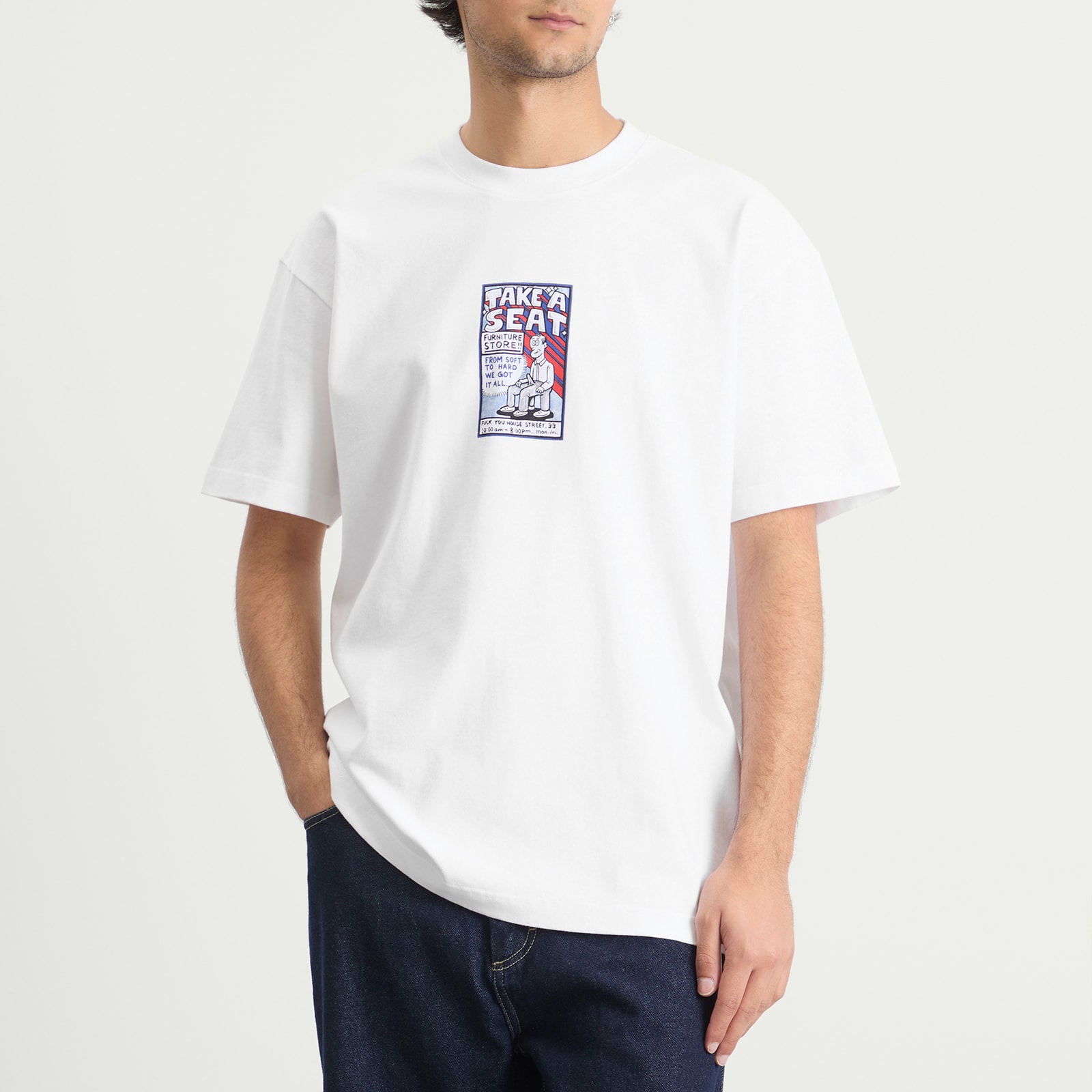 Men's Take A Seat T-Shirt White