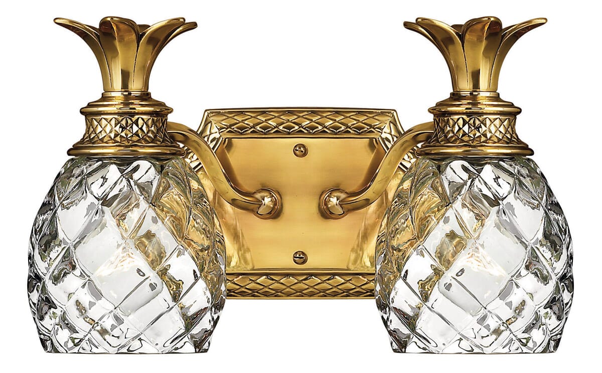 Burnished Brass LED Bath from the Plantation Collection