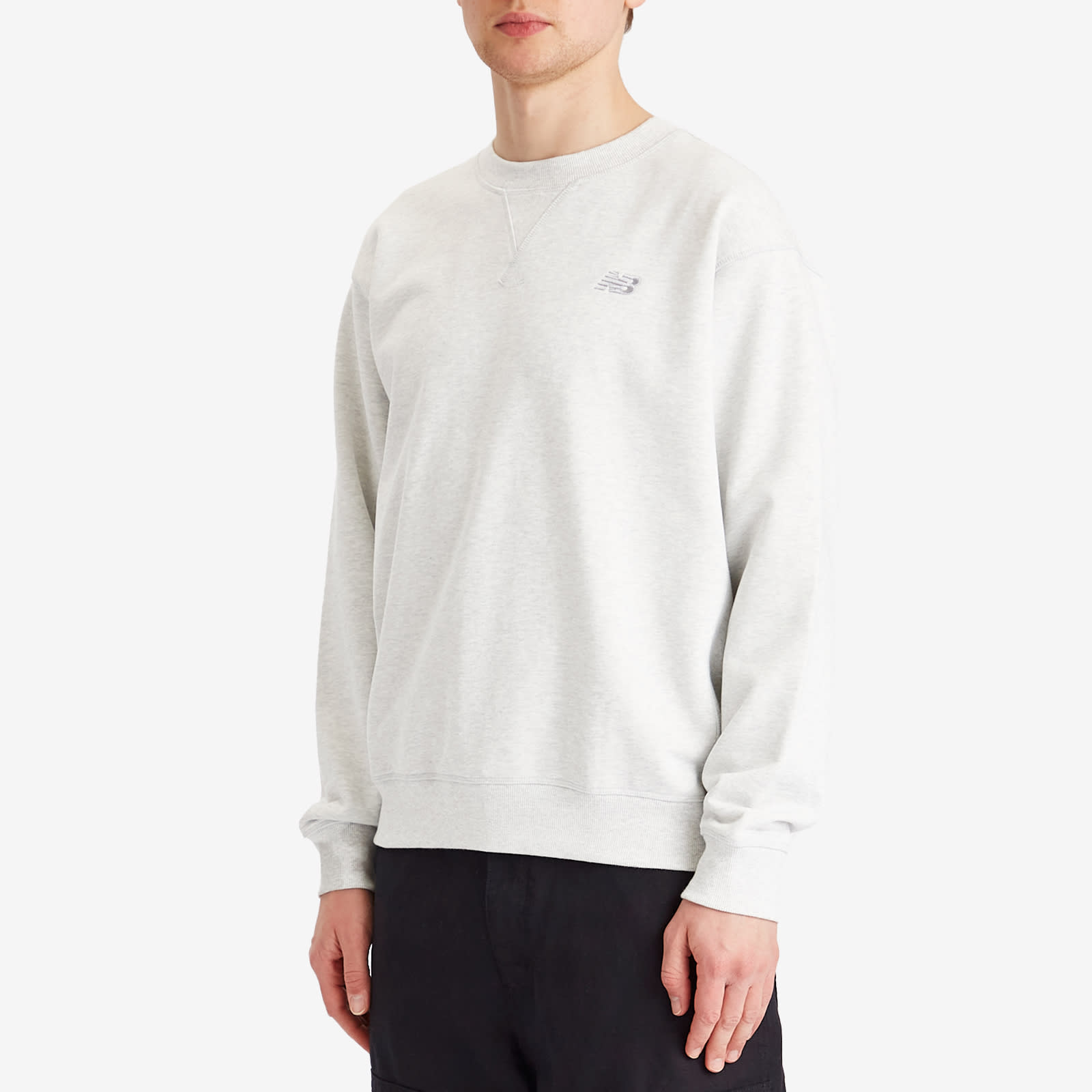 Men's NB Athletics French Terry Crew in Ash Heather