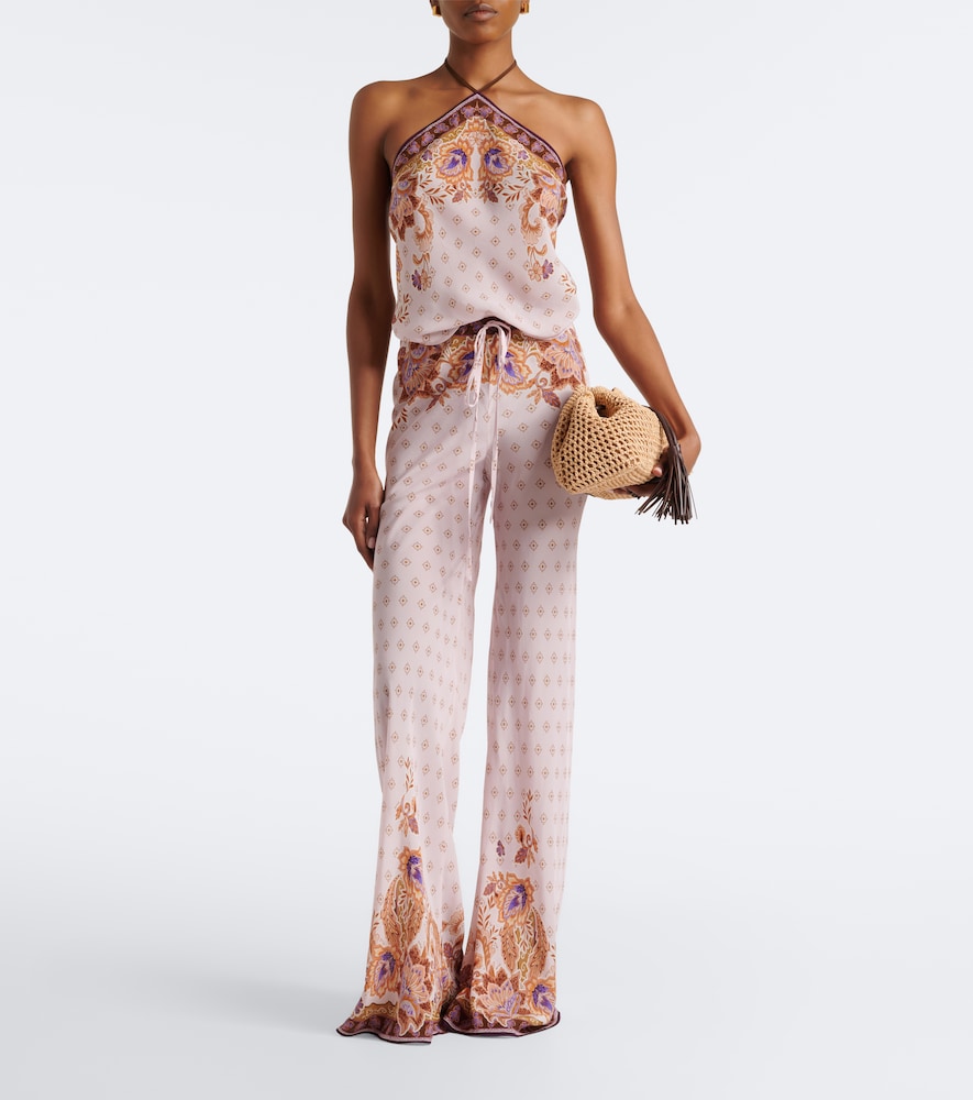 Cerys printed halterneck top