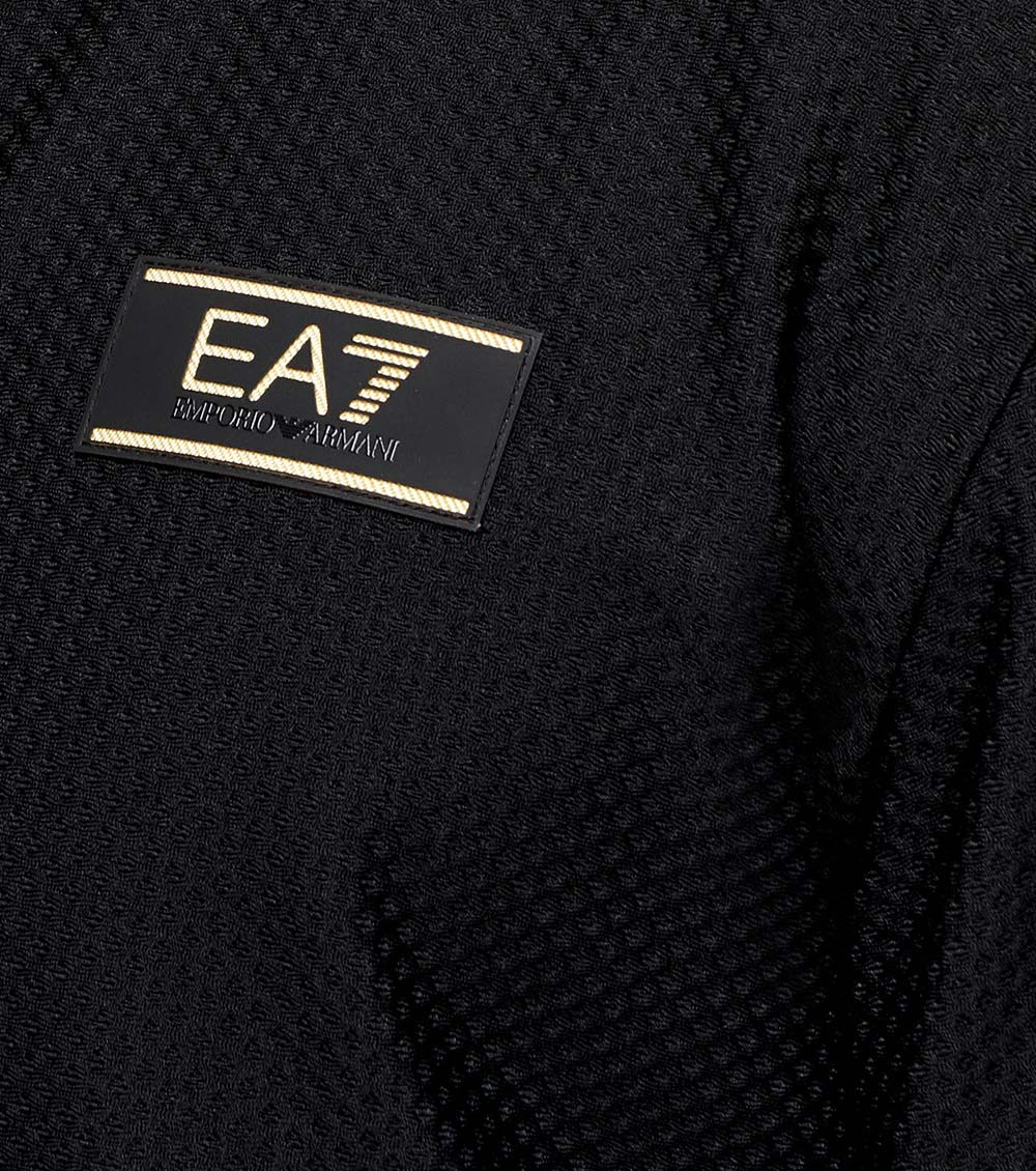 Black Logo Hood Sweatshirt