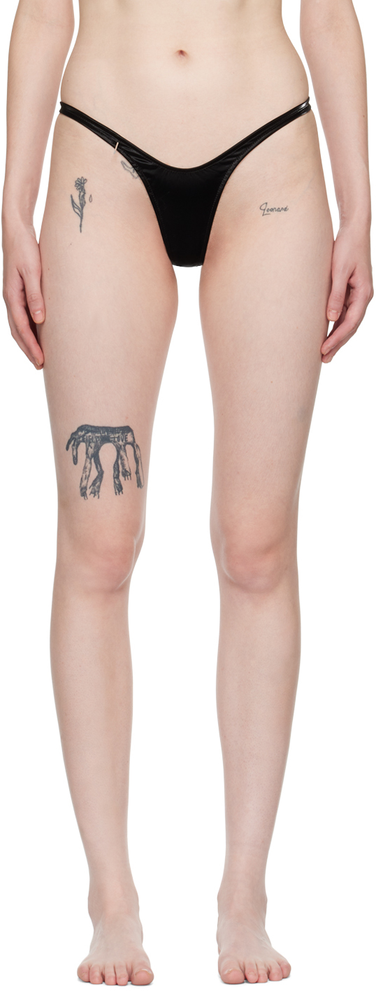 Poster Girl Black Team Bikini Bottoms